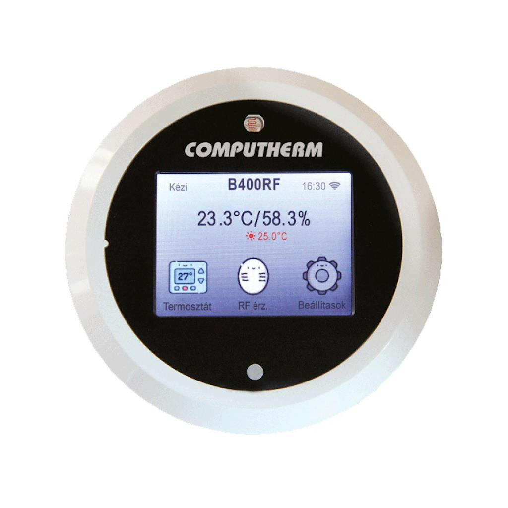 COMPUTHERM B400RF szobatermosztát,vezeték nélküli,Wi-Fi-s,hőérzékelővel, programozható-0