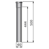 Tricox PPs cső 60mm, hossz: 500mm-1