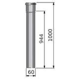 Tricox PPs cső 60mm, hossz: 1000mm-1