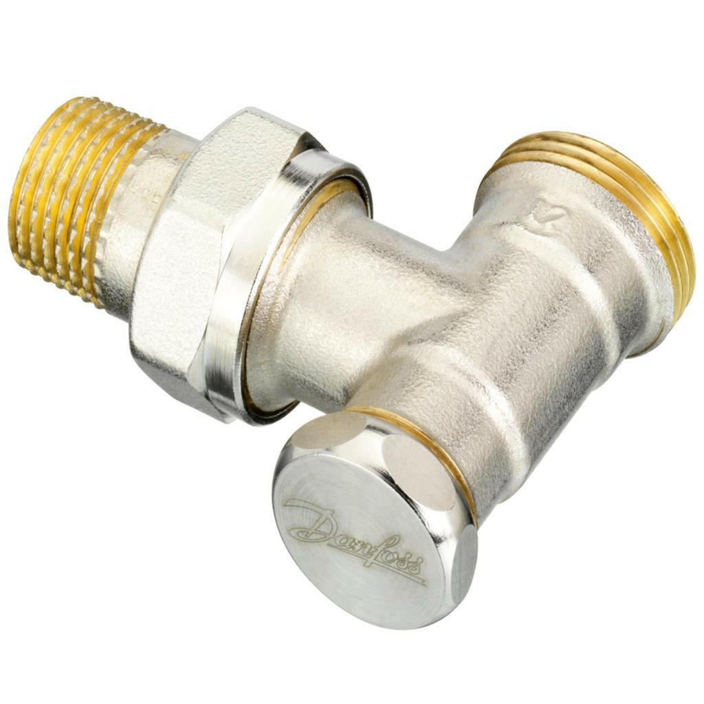 Danfoss RLV - S 1/2" radiátor visszatérő sarok KM 3/4"