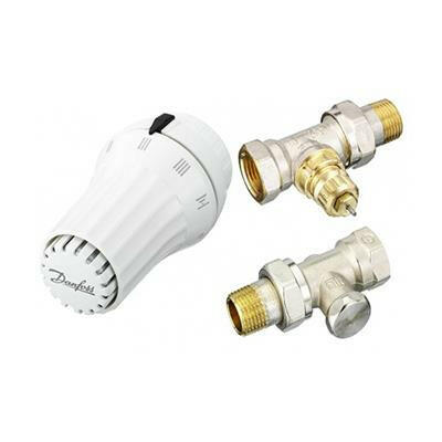 Danfoss radiátor szelep szett 1/2" egyenes + termofej-0