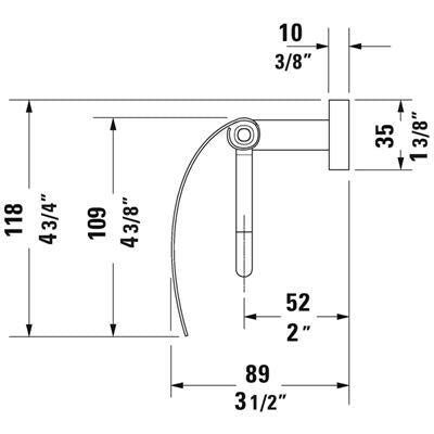 Duravit Karree wc - papír tartó (0099551000)