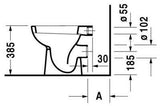 DURAVIT D-Code wc, álló, mélyöblítésű, hátsó kifolyású (DR21080900002)-2