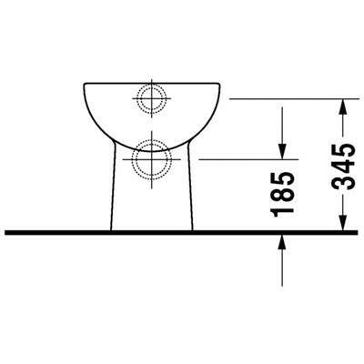 DURAVIT D-Code wc, álló, laposöblítésű, hátsó kifolyású (DR21090900002)-3