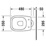 DURAVIT D-Code wc, álló, mélyöblítésű, alsó kifolyású (DR21100100002)-2