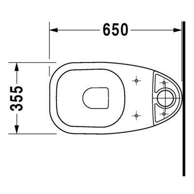 Duravit D - Code monoblokkos WC csésze alsó kifolyású, mélyöblítésű (21110100002)