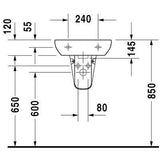 DURAVIT D-Code kézmosó, 45x34cm (DR07054500002)-2