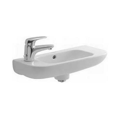 DURAVIT D-Code kézmosó, 50x22cm, bal csaplyuk (DR07065000092)-0