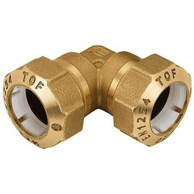 KPE csatlakozó réz könyök 40 mm