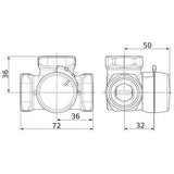 ESBE VRG131 20-4 BM 3/4" keverőszelep 3 járatú (11600800)-1