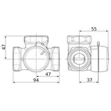 ESBE VRG131 32-16 BM 5/4" keverőszelep 3 járatú (11601200)-1