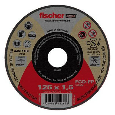 Fischer vágókorong FCD 115x1,0INOX-0