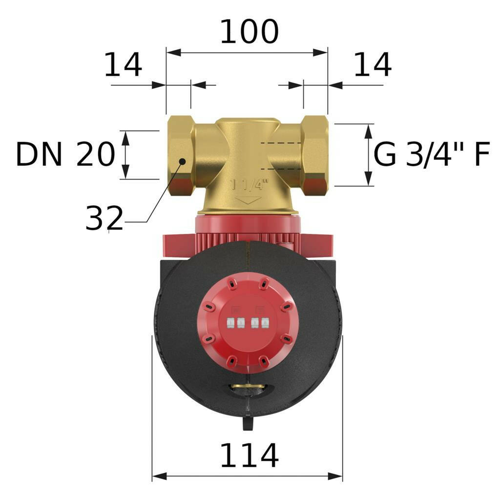 Flamco XStream Clean iszapleválasztó, mágneses, szigeteléssel 3/4"-2