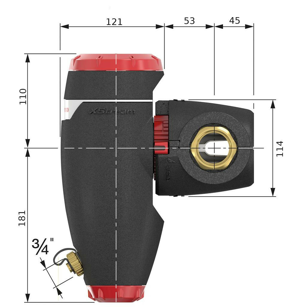 Flamco XStream Clean iszapleválasztó 5/4" KM (11052)