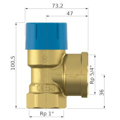Flamco biztonsági szelep Prescor B 1" - 8 bar (29006)