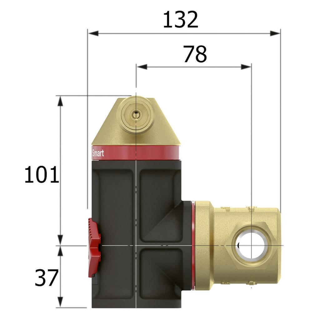 Flamcovent Smart mágneses légleválasztó 3/4"-2