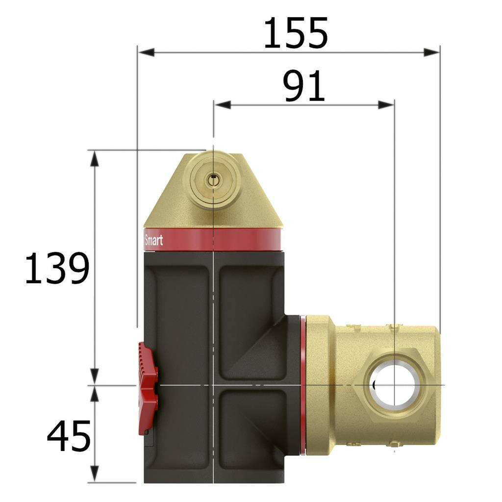 Flamco Flamcovent Smart mágneses légleválasztó 1" (30003)