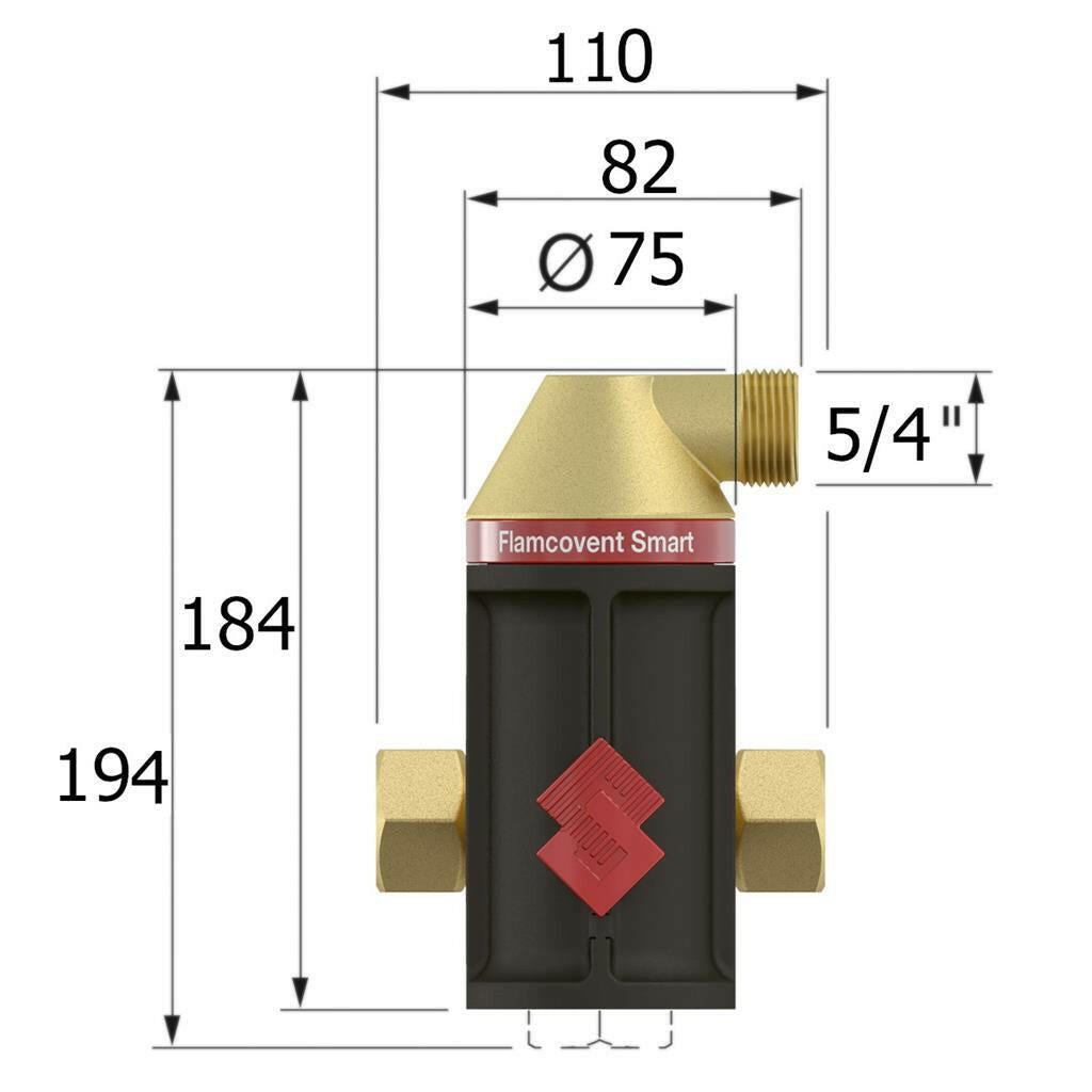 Flamco Flamcovent Smart mágneses légleválasztó 5/4" (30004)