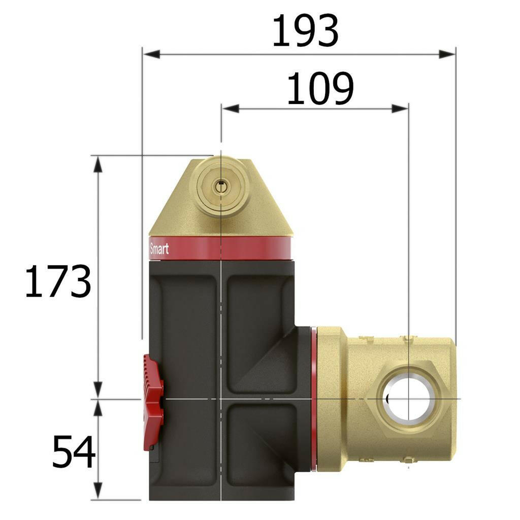 Flamcovent Smart mágneses légleválasztó 6/4"-2