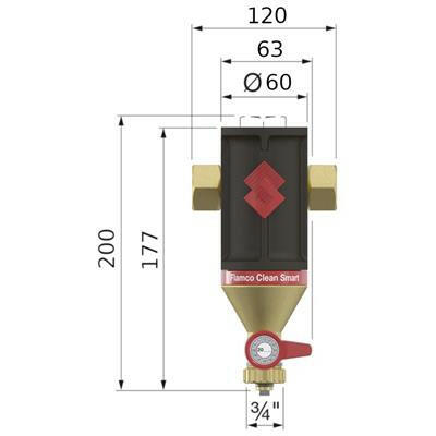 Flamco Clean Smart iszapleválasztó 22 mm (30022)
