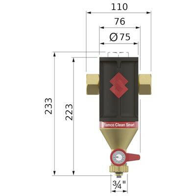 Flamco Clean Smart iszapleválasztó 5/4"-3