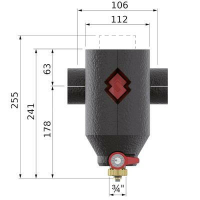 Flamco Clean Smart iszapleválasztó 1" Ecoplus szigetelt (30033)