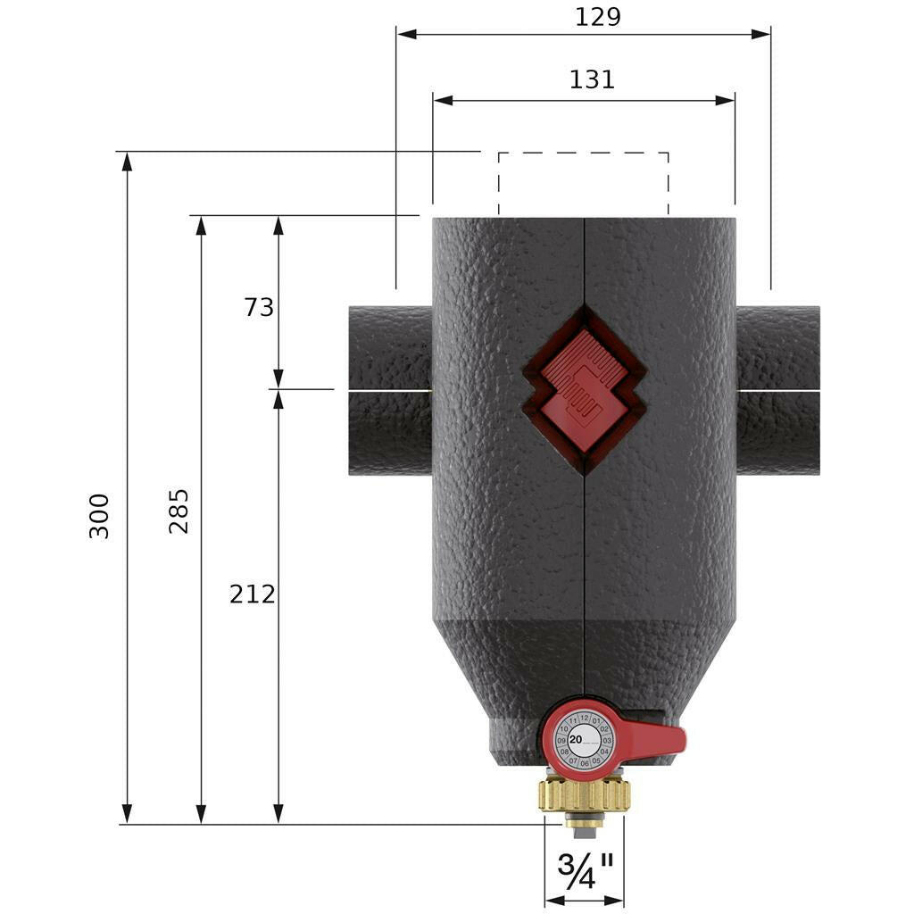 Flamco Clean Smart iszapleválasztó 6/4" Ecoplus szigetelt (30035)