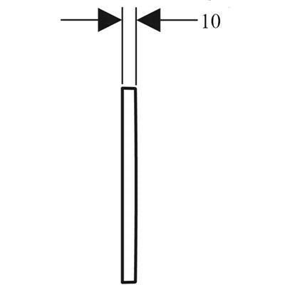 Geberit Omega30 mûködtetõnyomólap, kétmennyiséges, fekete/fényes króm/ fekete (115.080.KM.1)
