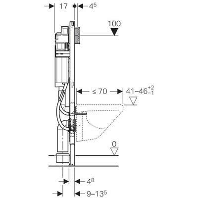 Geberit Duofix WC - tartály mozgáskorlátozott kivitel (111.350.00.5)