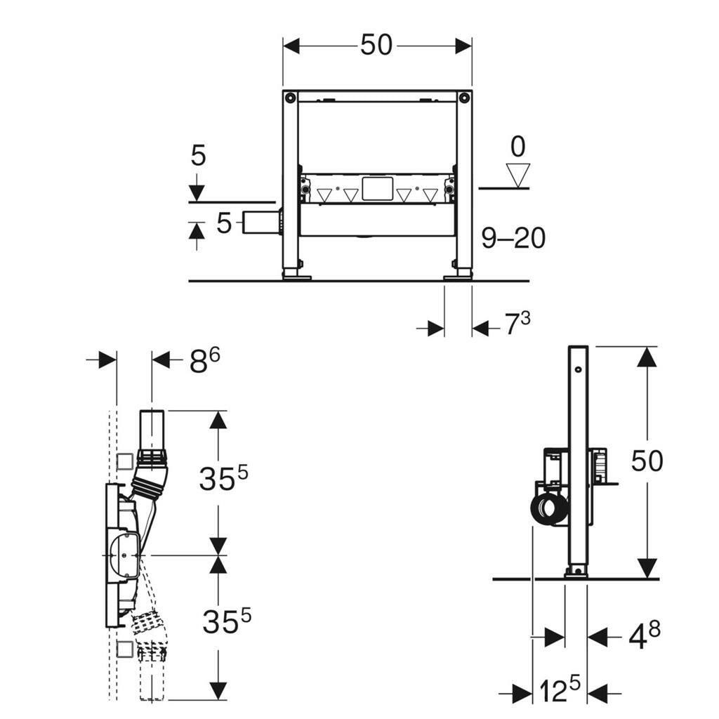 Geberit Duofix zuhany szerelőelem-1