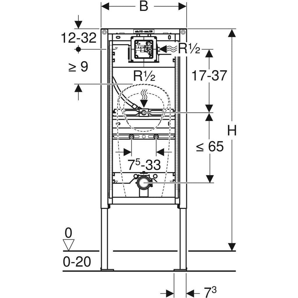 Geberit Duofix piszoár elem falba rejtett vezérléshez-2