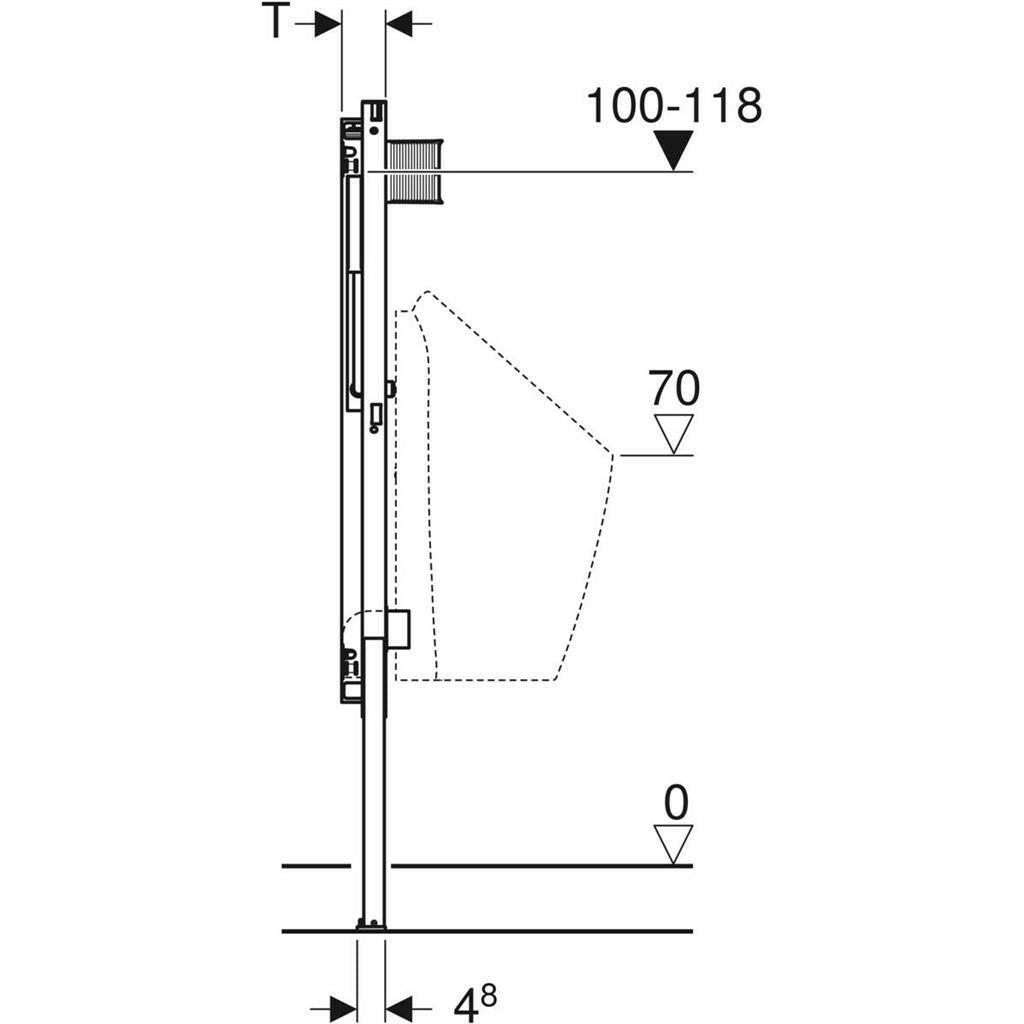 Geberit Duofix piszoár elem falba rejtett vezérléshez-3