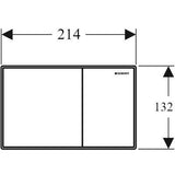 Geberit Sigma60 nyomólap fehér, falsíkba építhető-1