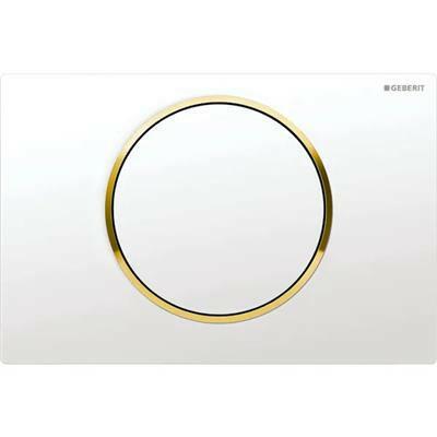 Geberit Sigma10 nyomólap fehér / arany / fehér (115.758.KK.5)