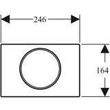 Geberit Sigma10 nyomólap fehér/arany/fehér-1