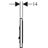 Geberit Sigma10 nyomólap fehér/arany/fehér-2