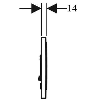 Geberit Sigma10 működtető nyomólap, öblítés/stop szálcsiszolt/fényes/szálcsiszolt rozsdamentes acél (115.758.SN.5)
