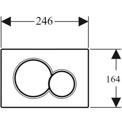 Geberit Sigma01 nyomólap fekete 2 mennyiséges-1