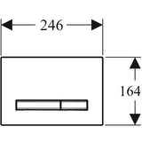 Geberit Sigma50 nyomólap, 2 mennyiséges öblítéshez, fehér-1