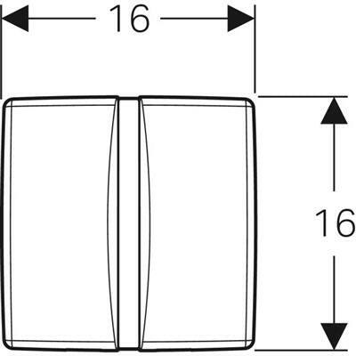 Geberit Basic piszoár infra vezérlés hálózati mattkróm-2