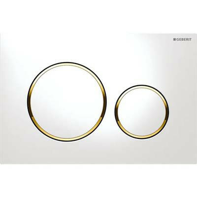 Geberit Sigma20 nyomólap fehér/aranyozott/fehér (G115.882.KK.1)