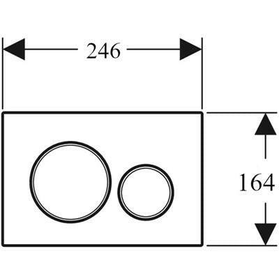 Geberit Sigma20 nyomólap fehér/aranyozott/fehér-1