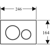 Geberit Sigma20 nyomólap fehér/aranyozott/fehér-1