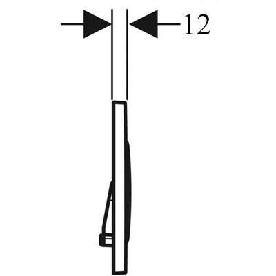Geberit Sigma20 nyomólap fehér/aranyozott/fehér (G115.882.KK.1)