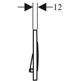 Geberit Sigma20 nyomólap fehér/aranyozott/fehér-2