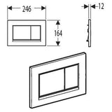 Geberit Sigma30 nyomólap fehér/fényes króm/fehér 2menny.-1