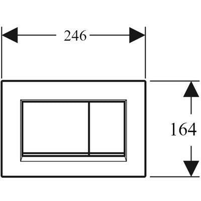 Geberit Sigma30 nyomólap fehér/aranyozott/fehér-1