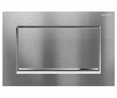 Geberit Sigma30 nyomólap szálcsiszolt króm/fényes króm/szálcsiszolt króm (115.893.KX.1)