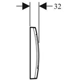 Geberit Twinline30 működtető nyomólap, 2 mennyiséges, fehér (régi Twinline helyett)-2