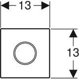 Geberit Sigma10 automata vizelde vezérlés,infravörös, fényes króm, matt króm-2